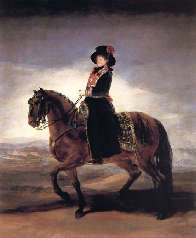 Francisco Goya Maria Luisa on Horseback oil painting picture